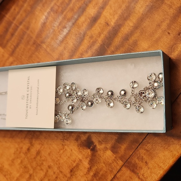 NEW Touchstone SWAROVSKI Crystal "Cha Cha Lariat" Wrap Necklace - Picture 4 of 4